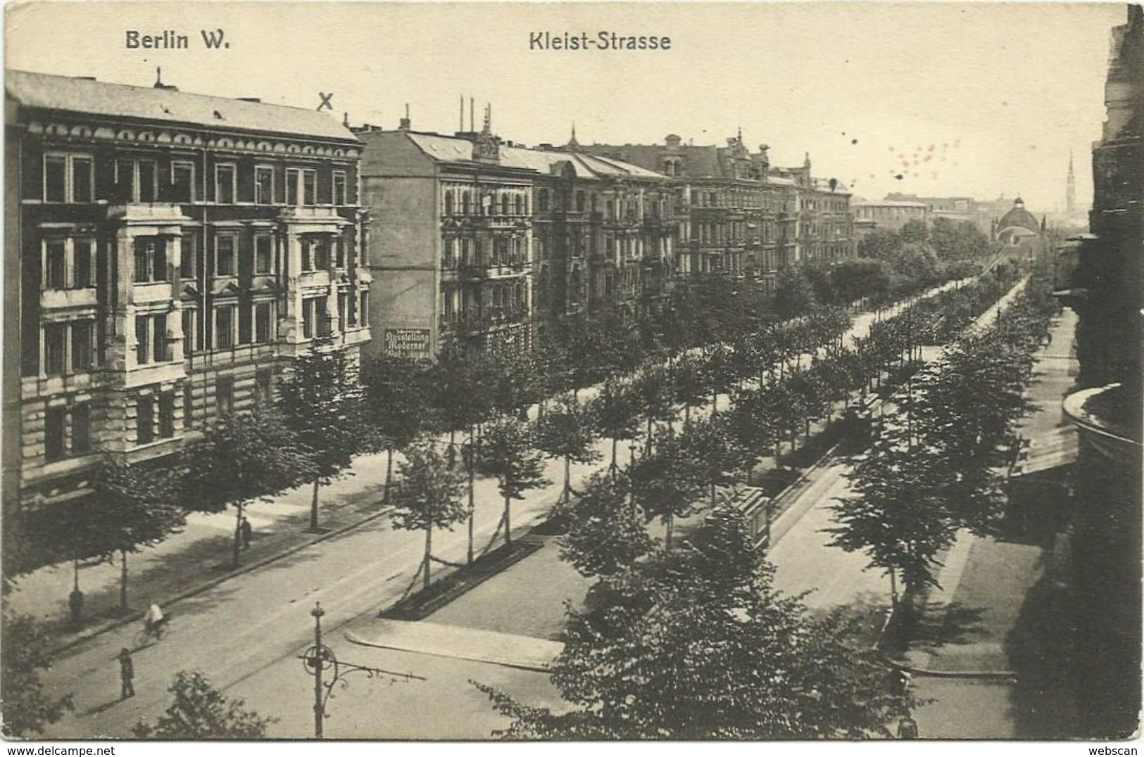 AK Berlin Schöneberg Kleist-Straße & Straßenbahn 1914 #347 - Schoeneberg