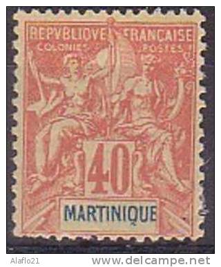 £5 -  MARTINIQUE -   N° 40 - NEUF - Autres & Non Classés