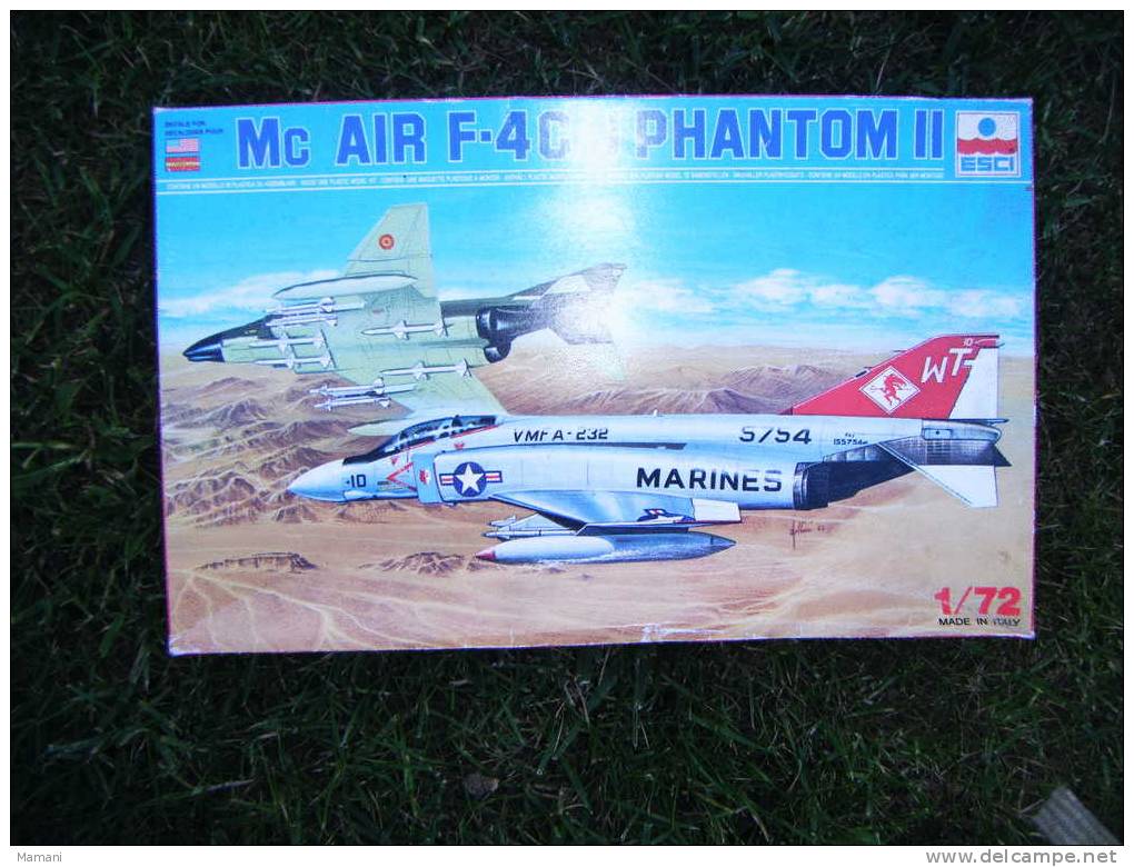 Maquette Avion Militaire-en Plastique-mc Air F.4c/j Phantom II-esci-1/72 Ref 9031-- - Vliegtuigen