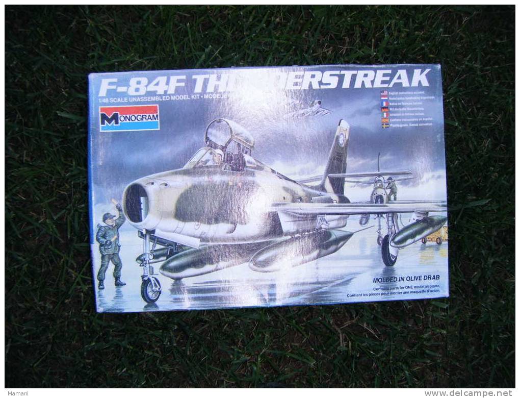 Maquette Avion Militaire---en Plastique-f-84f Thunderstreak-1/48-monogr Am-ref 5432 - Vliegtuigen