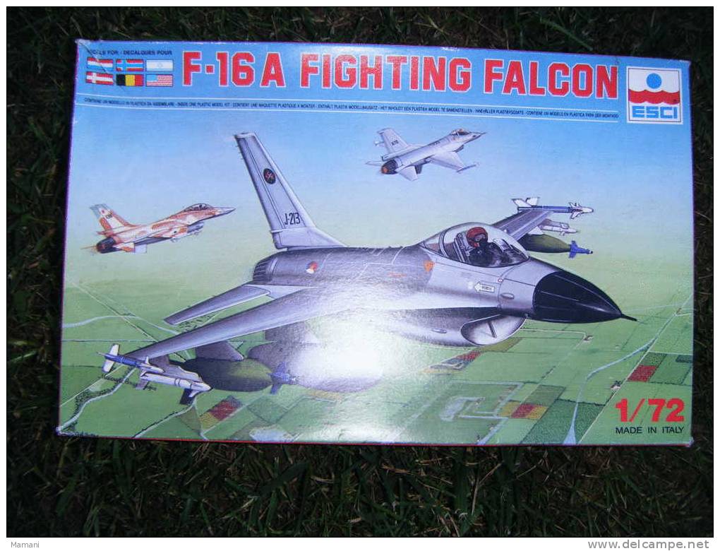 Maquette Avion Militaire--en Plastique-f-16a Fighting Falcon-esci-1/72 -ref 9026- - Vliegtuigen