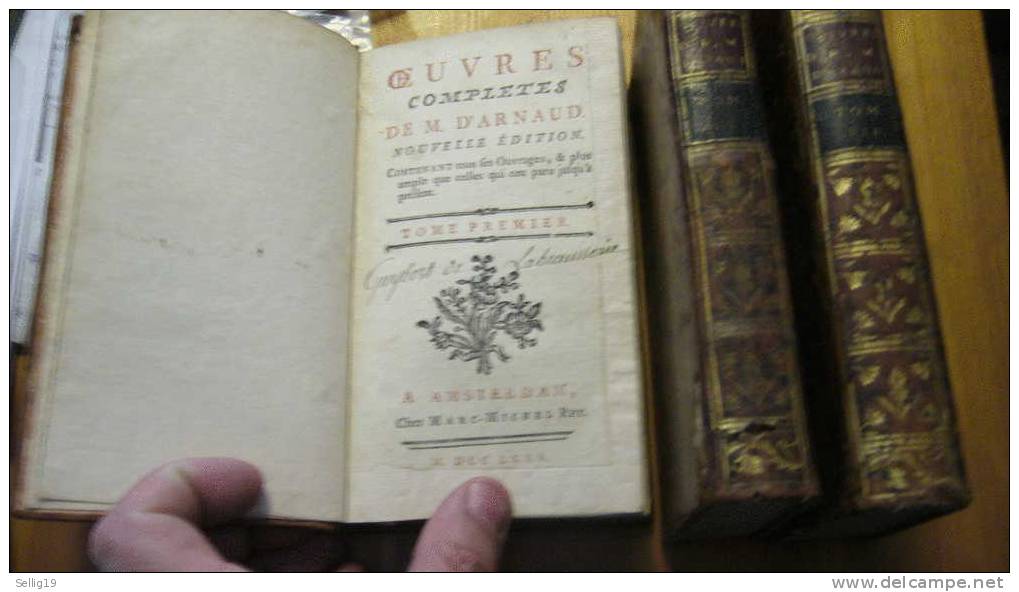 Oeuvres Complètes De M. D´Arnaud - 1701-1800