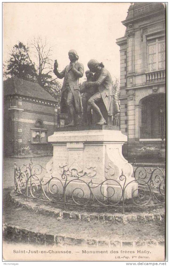 SAINT JUST EN CHAUSSEE - Monument Des Frères Haüy - Saint Just En Chaussee