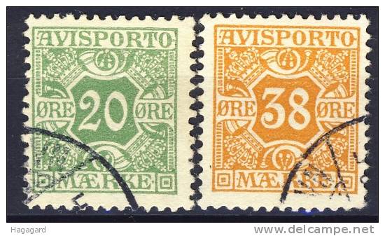 ##Denmark 1907. Newspaper Dues. Michel 5-6X . Cancelled(o) - Postage Due