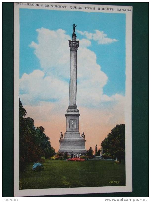 Brock's Monument (Sir Isaac Brock) Queenstown Queenston Heights - Brockville