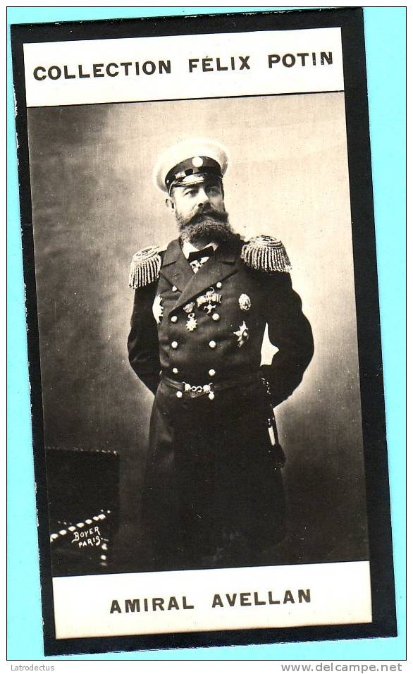 Collection Felix Potin - 1898 - REAL PHOTO - Avellan (amiral) - Félix Potin