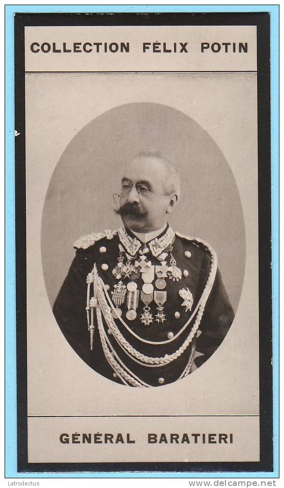 Collection Felix Potin - 1898 - REAL PHOTO - Oreste Baratieri, Oreste Baratter, Italian General, Governor Of Eritrea - Félix Potin