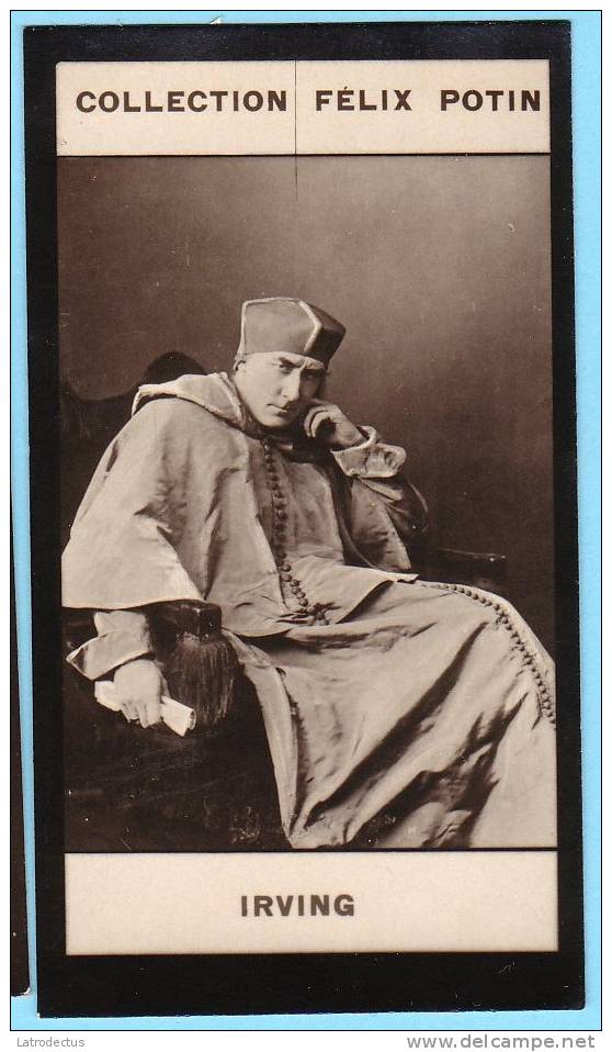 Collection Felix Potin - 1898 - REAL PHOTO - Irving, Artiste Dramatique - Félix Potin