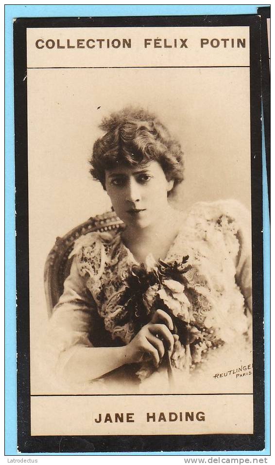 Collection Felix Potin - 1898 - REAL PHOTO - Jane Hading (Mlle), Artiste Dramatique - Félix Potin