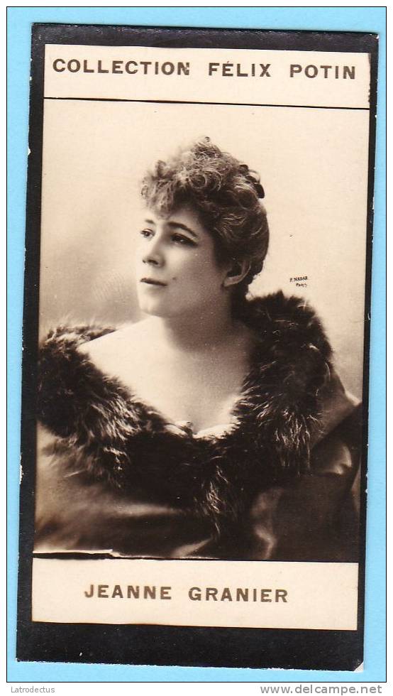 Collection Felix Potin - 1898 - REAL PHOTO - Jeanne Granier, Artiste Dramatique - Félix Potin