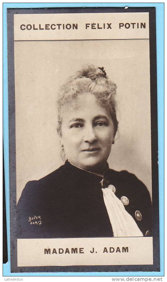 Collection Felix Potin - 1898 - REAL PHOTO - Juliette Adam (Mme), Femme De Lettres - Félix Potin