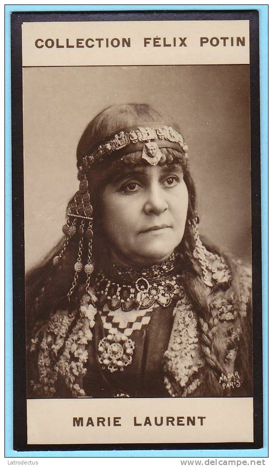 Collection Felix Potin - 1898 - REAL PHOTO - Marie Laurent, Marie-Thérèse-Désirée Alliouz-Luguet, Actrice De Théâtre - Félix Potin