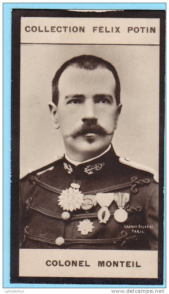 Collection Felix Potin - 1898 - REAL PHOTO - Colonel Parfait-Louis Monteil, Explorateur De L'Afrique Occidentale - Félix Potin