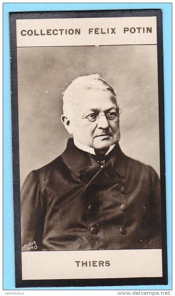Collection Felix Potin - 1898 - REAL PHOTO - Adolphe Thiers, Président De La République Française - Félix Potin