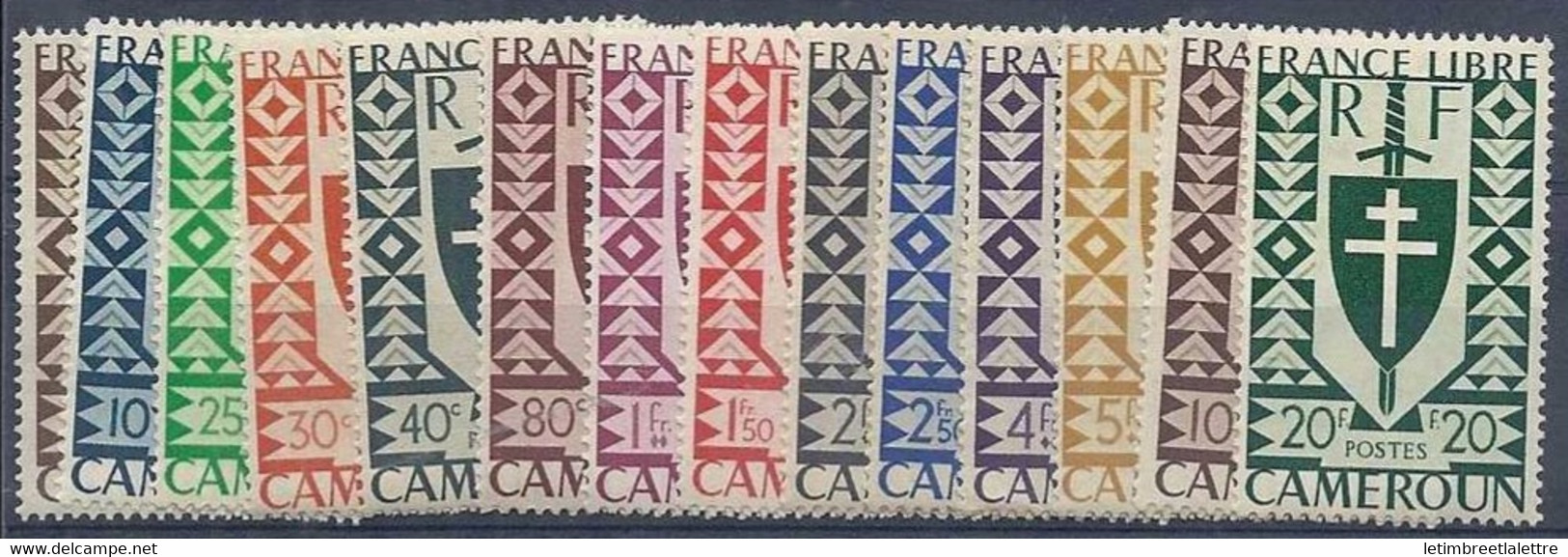 ⭐ Cameroun - YT N° 249 à 262 ** - Neuf Sans Charnière - 1941 ⭐ - Unused Stamps