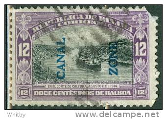 Canal Zone 1917 12 Cent  Panama Canal Issue #49 - Canal Zone