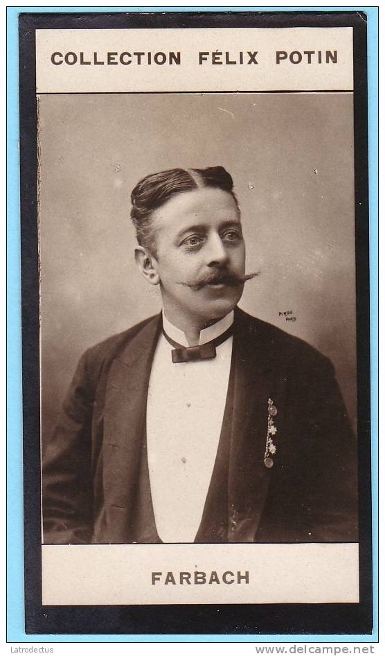 Collection Felix Potin - 1898 - REAL PHOTO - Farbach, Compositeur De Musique - Félix Potin