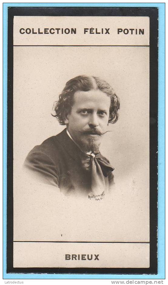 Collection Felix Potin - 1898 - REAL PHOTO - Brieux, Homme De Lettres - Félix Potin
