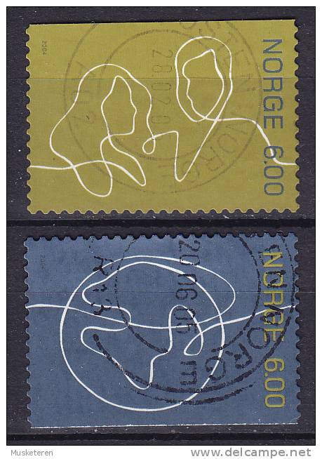 Norway 2004 Mi. 1488-89  6.00 Kr Von Mensch Zu Mensch - Used Stamps