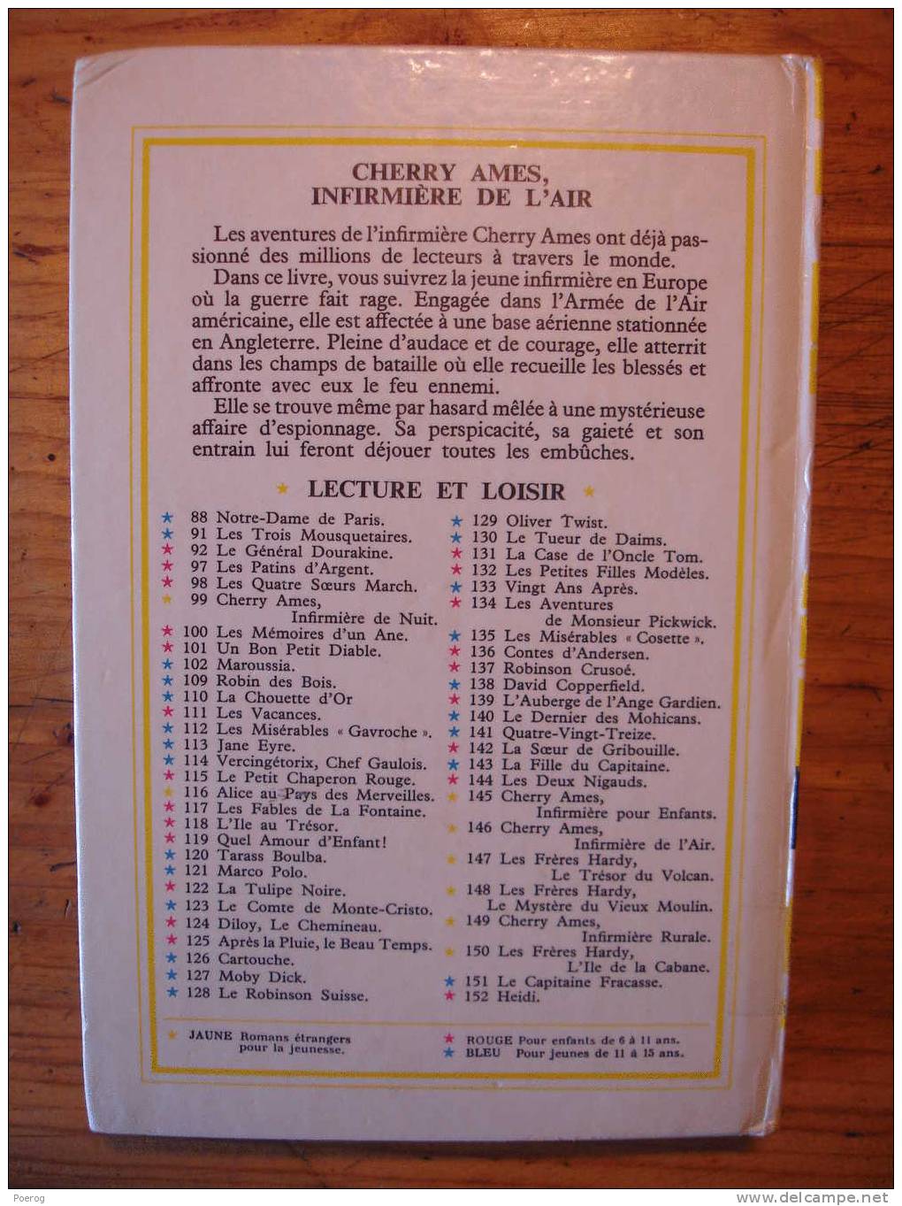 CHERRY AMES INFIRMIERE DE L'AIR - HELEN WELLS - LECTURE ET LOISIR N°146 - LIBRAIRIE CHARPENTIER PARIS - 1970 - BRIENT - Collection Lectures Et Loisirs