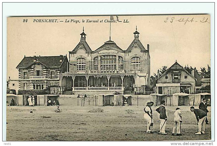 Dép 44 - Jeux - Croquet - Pornichet - La Plage - Le Kursaal Et Chalets - état - Pornichet