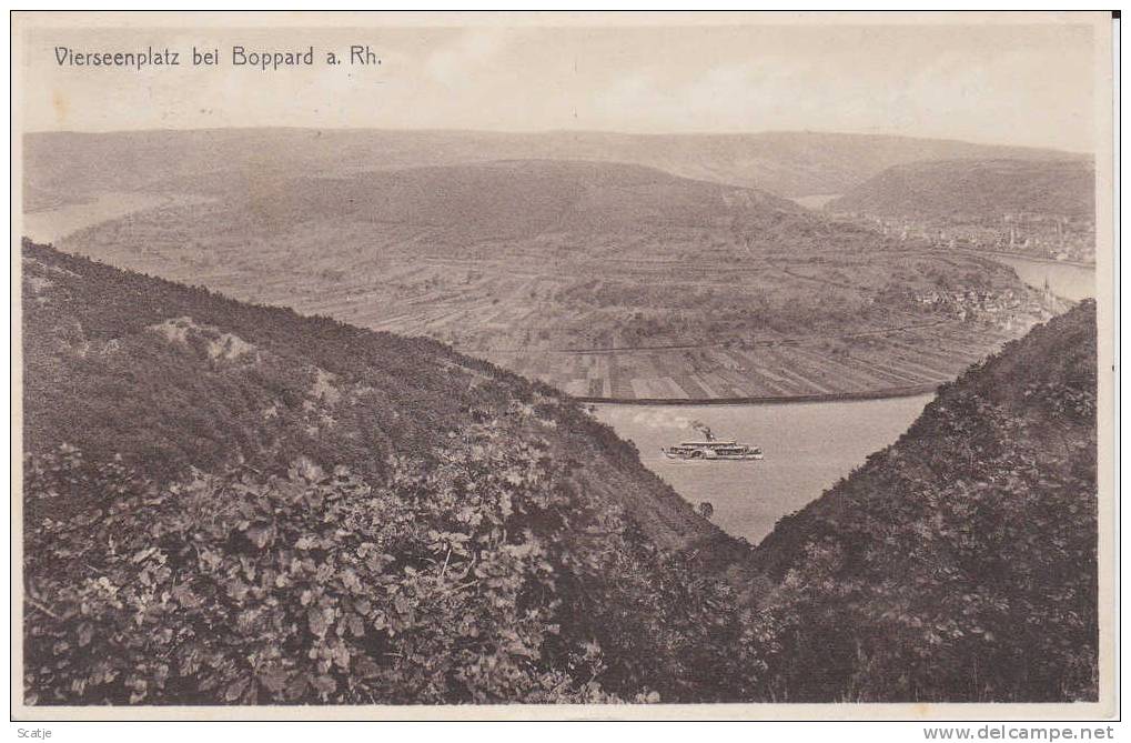 Moppard - Stempel Boppard Simmer  /  1932 Naar Herk De Stad - Rhein-Hunsrueck-Kreis