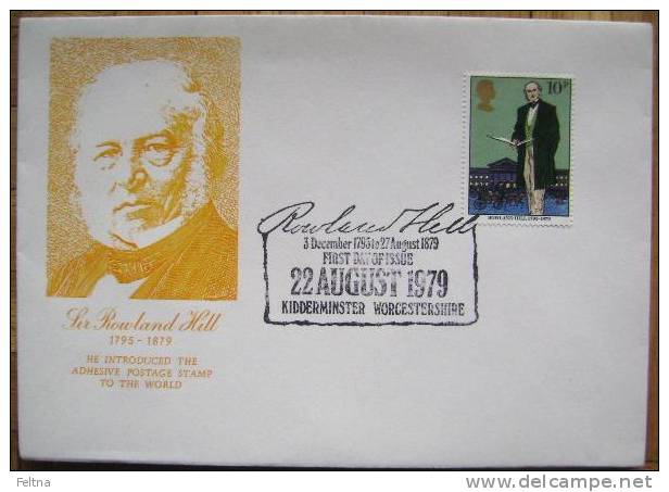 1979 UK ROWLAND HILL COVER FDC - Rowland Hill