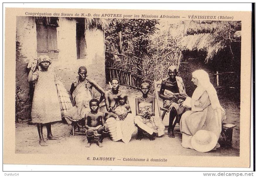 AFRIQUE /   DAHOMEY  Catéchisme à Domicile  ( Congrégation Des Soeurs De N.D. Des Apotres...) - Dahomey