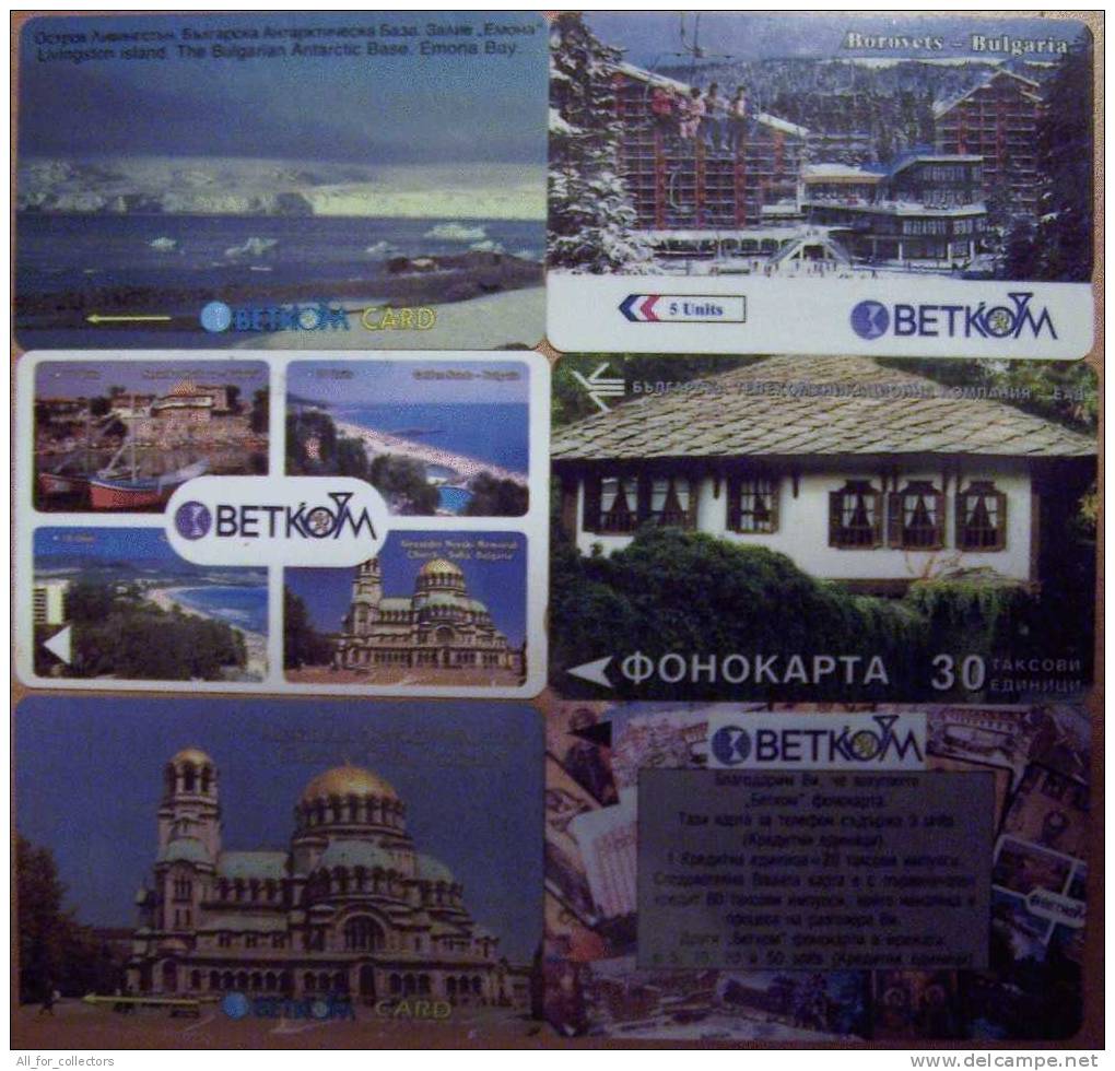 Nice Collection Sammlung Of 6 DIFFERENT BELKOM GPT Cards Cartes Karten From BULGARIA Bulagarie Bulgarien. - Bulgaria