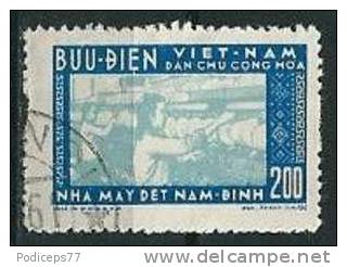 Vietnam  1957  Baumwollfabrik  200 D  Mi-Nr.55  Gestempelt / Used - Vietnam
