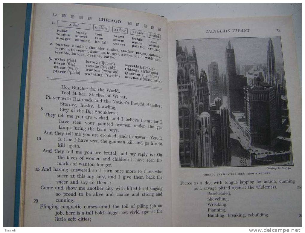 Les Etats-Unis - Civilisation - Carpentier-FIALIP et lamar - 1948 librairie Hachette - l anglais vivant  - Histoire-