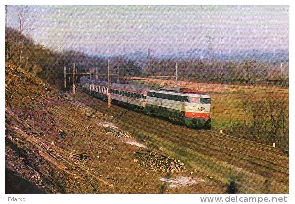 12 Treno Intercity 613 "Capodimonte" FS E 444.031 OM-CGE Ferrovia Presso Rigoroso Rairoad Treain Railweys Treni - Trains