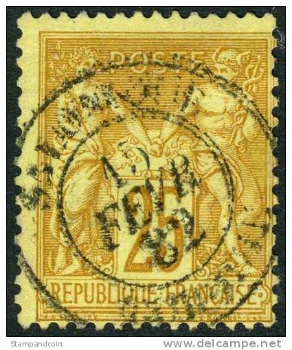 France #99 Used With Salonica Cancel - Sage