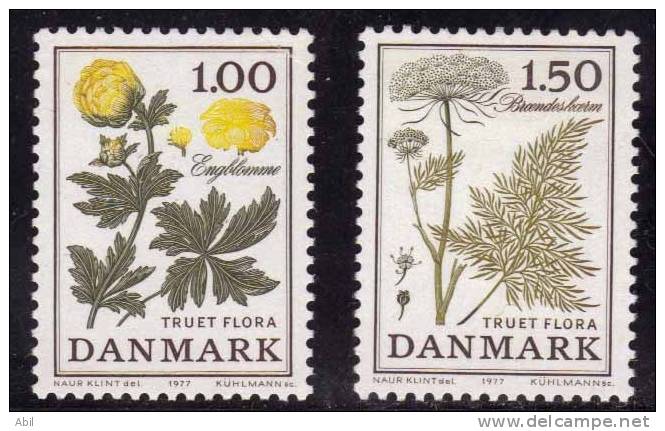 Danemark 1977 N°Y.T. ;  654 Et 655** - Ungebraucht