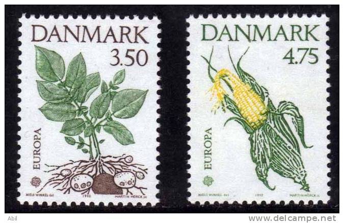 Danemark 1992 N°Y.T. ;  1028 Et 1029** - Unused Stamps