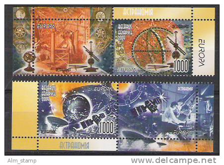 2009 Belarus Mi. 463-4  Booklet Set **MNH With Label Europa: Astronomie. - 2009