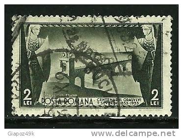 ● ROMANIA 1933 - PONTE - N.  464 Usato - Cat. ? € - Lotto N. 1467 - Usado