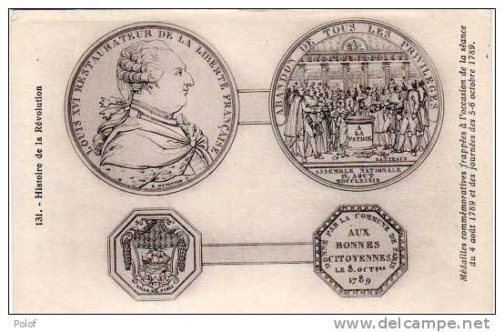 Medailles Commemoratives -, Histoire De La Revolution - Louis XVI .   (21451) - Monnaies (représentations)