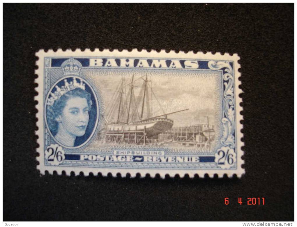 Bahamas 1954 Q. Elizabeth II  2/6d  MH  SG 213 - 1859-1963 Crown Colony