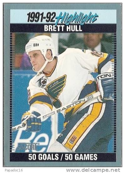 Carte / Card / Karte Hockey - 1991-1992 Highlight 50 Goals / 50 Games - Brett Hull (n° 442) - 1990-1999