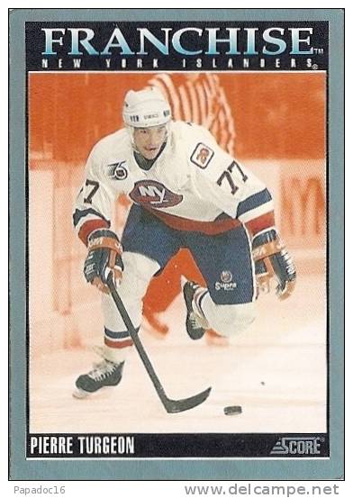 Carte / Card / Karte Hockey - Franchise New York Islander : Pierre Turgeon (n° 430) - [1992] - 1990-1999