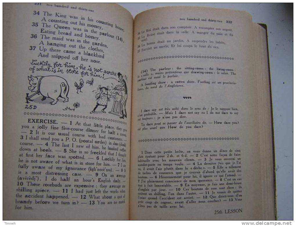 LA PRATIQUE DE L ANGLAIS NASSIMIL - Méthode Quotidienne - 1965 Par A.CHEREL - Illustrations Soymier - Relié - - Inglés/Gramática
