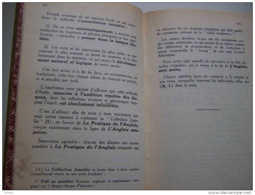 LA PRATIQUE DE L ANGLAIS nASSIMIL - Méthode quotidienne - 1965 par A.CHEREL - illustrations Soymier - relié -