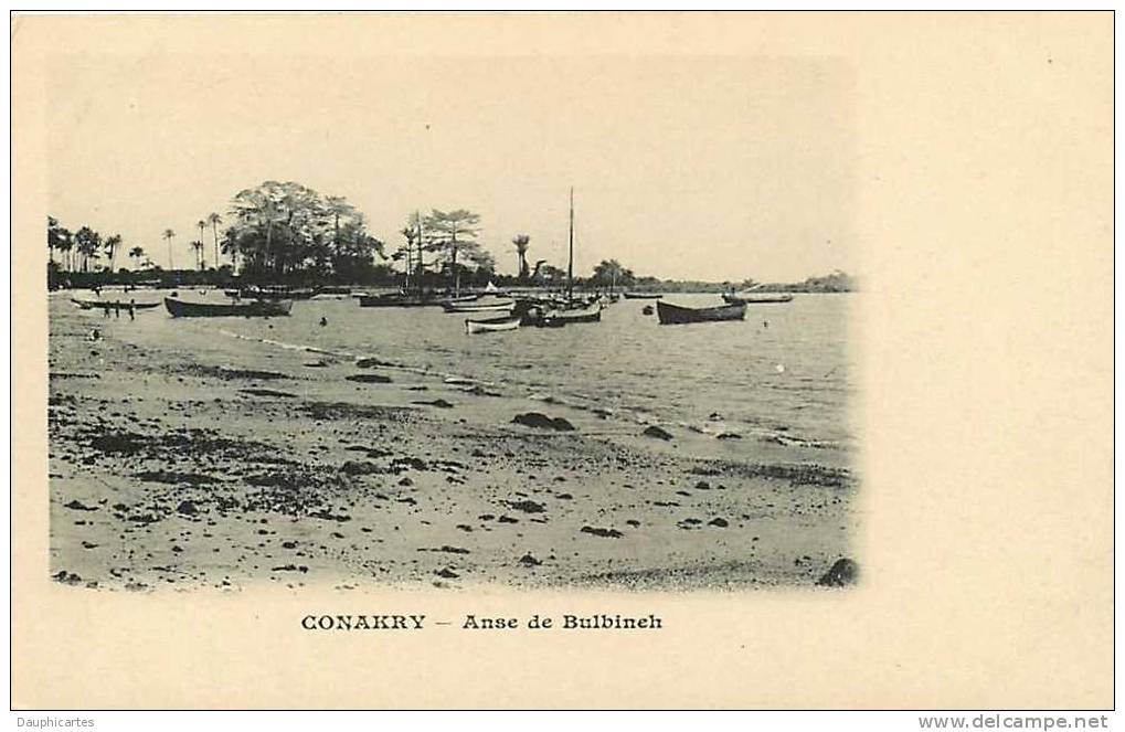 CONAKRY, Guinée : Anse De Bulbineh. Dos Simple. 2 Scans. - Frans Guinee