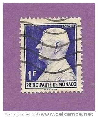 MONACO TIMBRE N° 302B OBLITERE PRINCE LOUIS II 1F VIOLET - Oblitérés