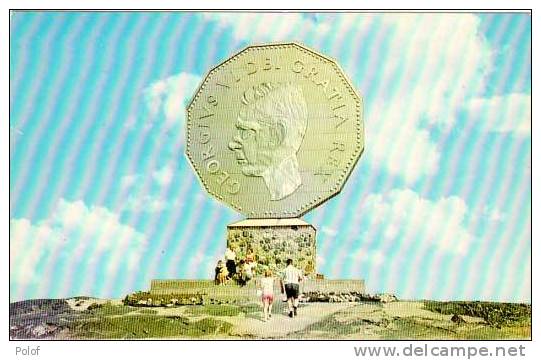 Monument Piece De Monnaie - Big Nickel Monument - Sudbury - Ontario   -  (21466) - Monnaies (représentations)