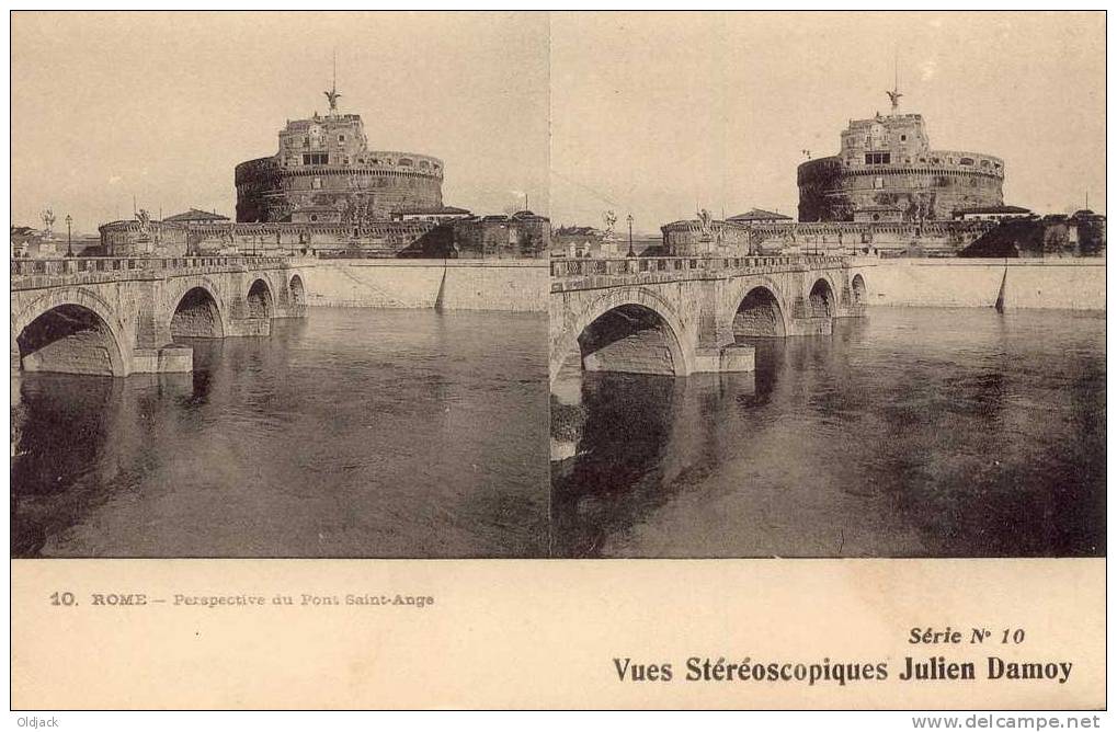 Rome Perspective Du Pont Saint-Ange - Ponts