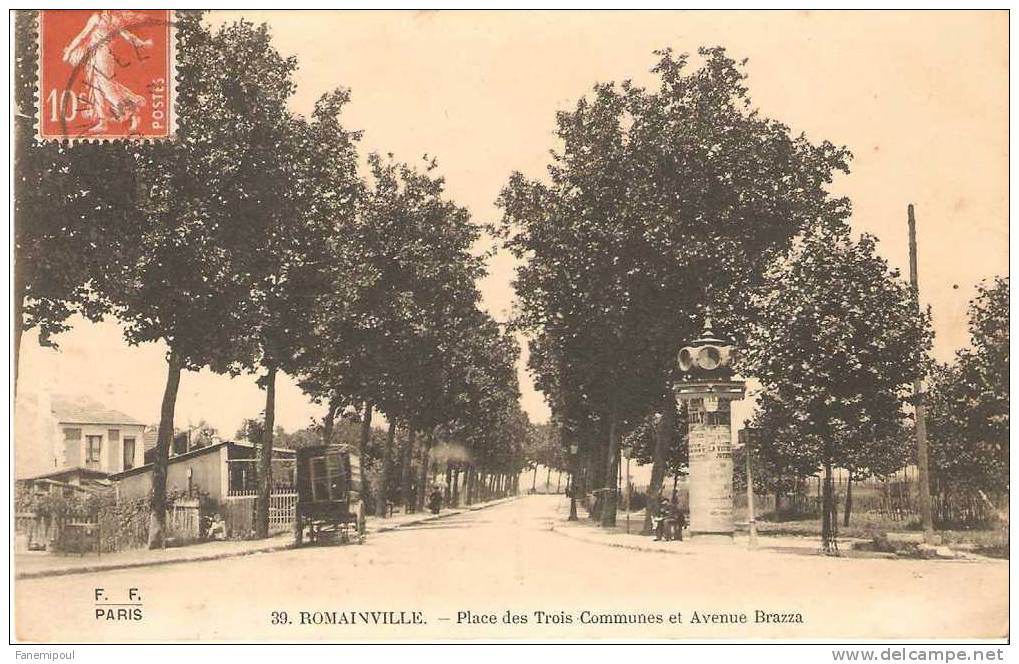 ROMAINVILLE.  Place Des Trois Communes Et Avenue Brazza - Romainville