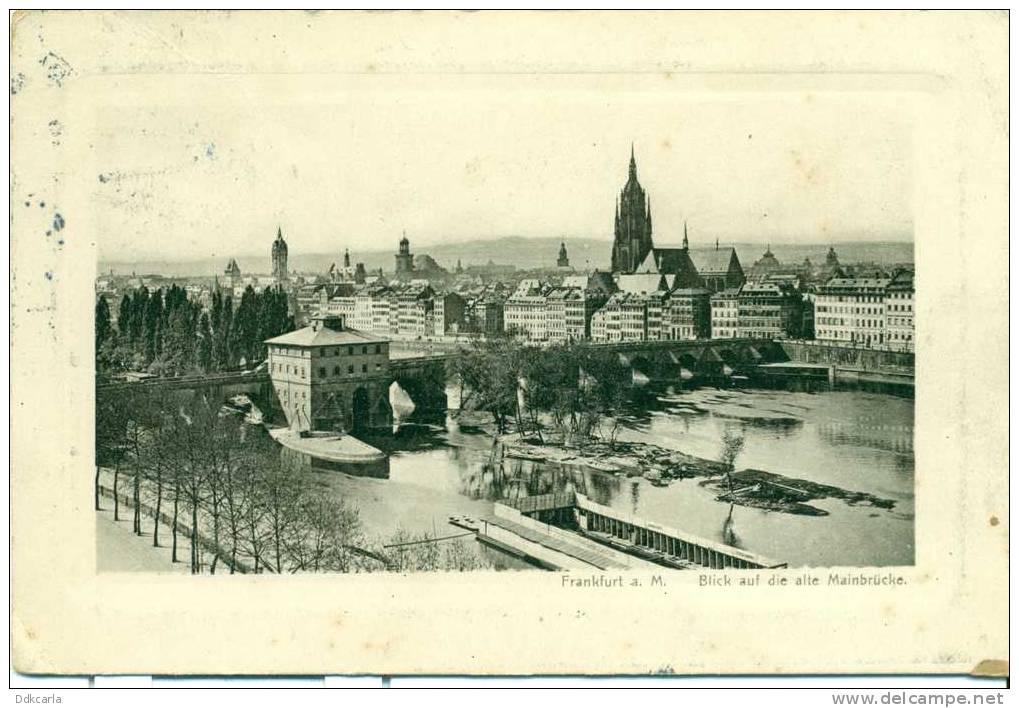 Frankfurt A. M. - Blick Auf Die Alte Mainbrücke - Frankfurt A. Main