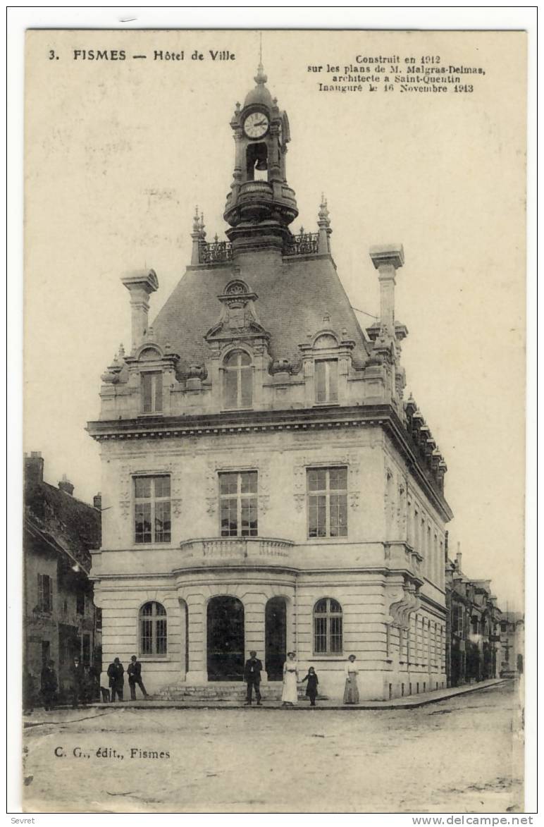 FISMES. - Hôtel De Ville - Fismes